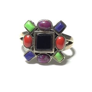 VINTAGE STERLING SILVER Southwestern Style RING